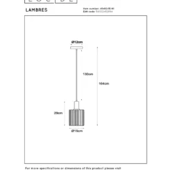 Lucide Lambres 15 Pendel E27