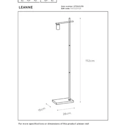 Lucide Leanne Golvlampa E27