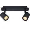 Lucide Lennert 2L Takspotlight IP44 Svart