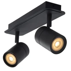 Lucide Lennert 2L Takspotlight IP44 Svart