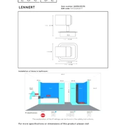 Lucide Lennert 1L Takspotlight IP44 Svart