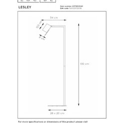 Lucide Lesley Golvlampa GU10