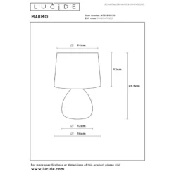 Lucide Marmo Bordslampa E14