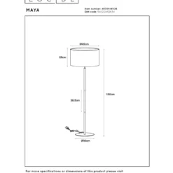 Lucide Maya 45 Golvlampa E27