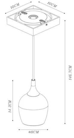 Lucide Preston 10 Pendel GU10 Mini