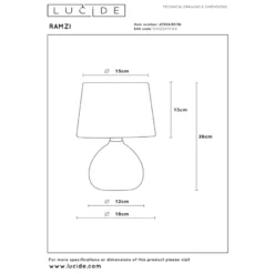 Lucide Ramzi Bordslampa E14
