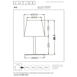 Lucide Rio Portabel Utomhuslampa RGBW