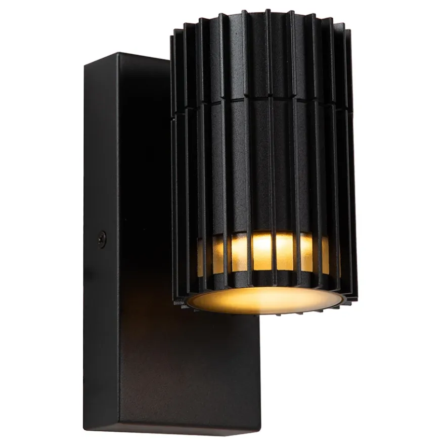 Lucide Timbala Vägglampa Enkel GU10 Svart