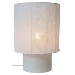 Lucide Tissaja 30 Bordslampa E27 Linne/Betong