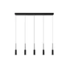 Lucide Tubule 5L Pendel LED Svart