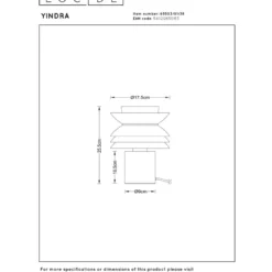 Lucide Yindra Bordslampa E27