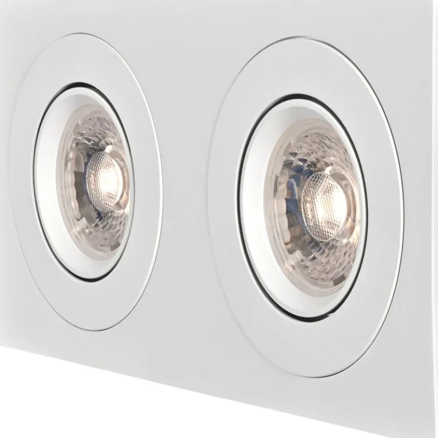 Namron Alfa Downlightram Fyrkant Dubbel