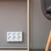 Namron Edge Vägguttag 6-vägs UTP Jordat