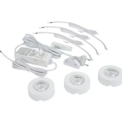 Namron Startpaket Skåpbelysning LED Spot 3W 3-pack