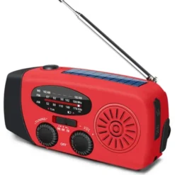 Nödradio WN-071 AM/FM Solcell Ficklampa Handvev