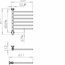 Pax Handdukstork Flex I 6/550 M2 60W