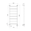 Pax Jazz-i Handdukstork 8-steg 85W 550x1350mm Momento II