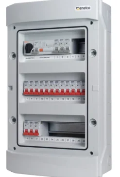 Rogy Förmonterad Central 3-radig 36 moduler IP65