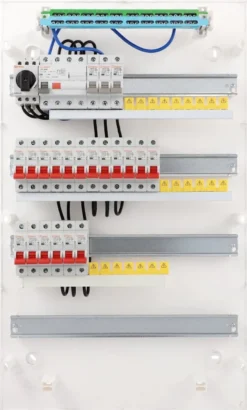 Rogy Förmonterad Central 4-radig 72 moduler Inkl. Vit dörr IP40