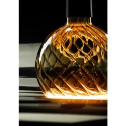 Segula LED Floating Globe 150 Twist Smokey Grey