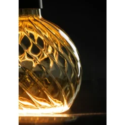 Segula LED Floating Globe 150 Twist Smokey Grey