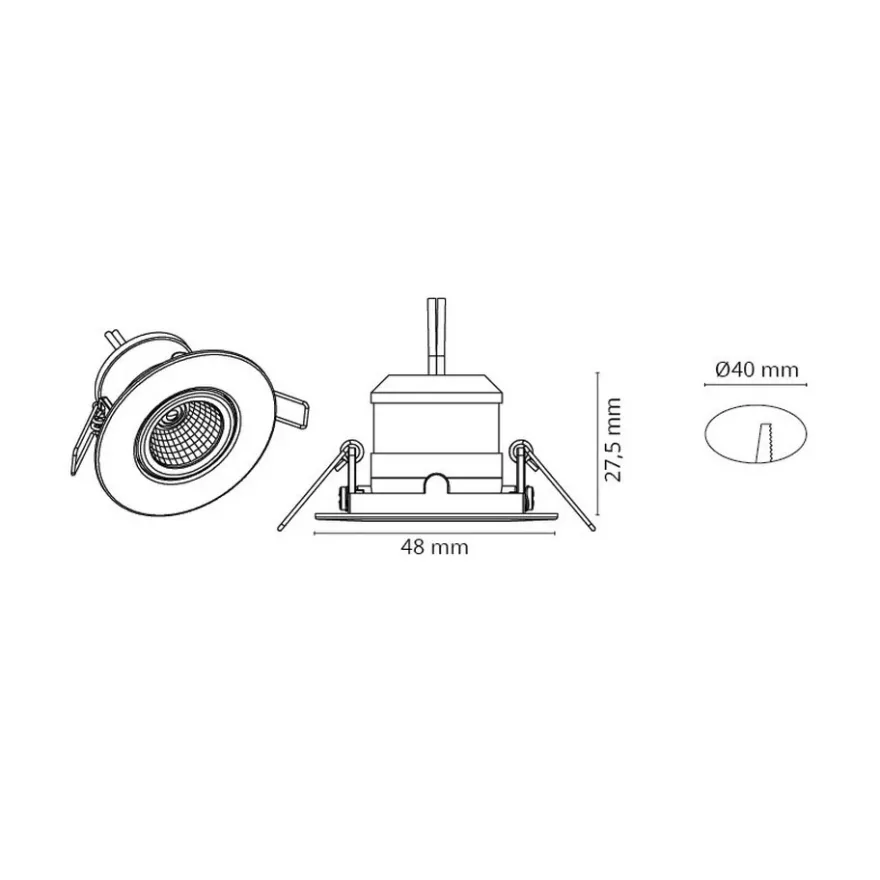 SG Armaturen Nano Tilt In/Out IP65 4W