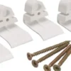 Skivfäste kit för infällda kapslingar 4x fäste + 4x skruv