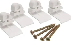 Skivfäste kit för infällda kapslingar 4x fäste + 4x skruv