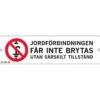 Skylt jordförbindning