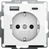 System 55 1-vägsuttag + 1xUSB-C 1xUSB-A