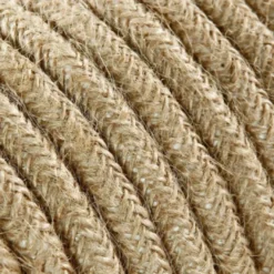 Textilkabel Jute Rund 2x0,75mm²