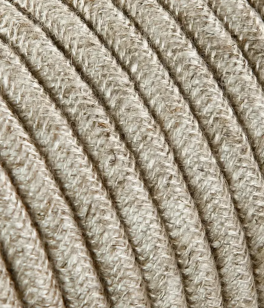 Textilkabel Linne Beige 2x0,75mm²