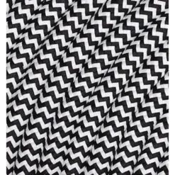 Textilkabel SickSack 2x0,75mm² Svart/Vit