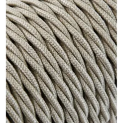 Textilkabel Tvinnad Sand 3x0,75mm²