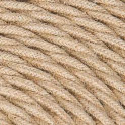 Tvinnad Textilkabel Jute 2x0,75mm² Säckväv