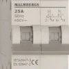 Växlingsomkopplare 2-Pol 25A I-0-II