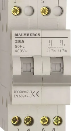 Växlingsomkopplare 2-Pol 25A I-0-II