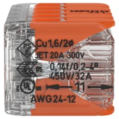 Wago 221-420 Kopplingsklämma 10x0,2-4mm²