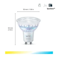WiZ Smart TW LED 4,7W GU10 Glas