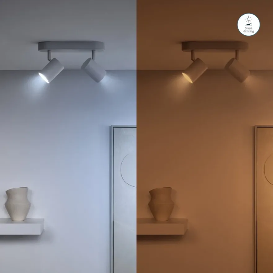 WiZ Smart TW LED 4,7W GU10 Glas